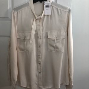 Mango ecru blouse brand new with tags